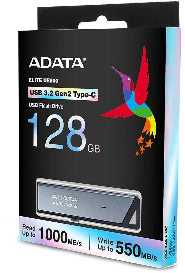 ADATA MEMORY DRIVE FLASH USB-C 128GB/SILV AELI-UE800-128G-CSG