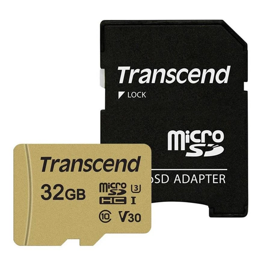 Atminties kortelė TRANSCEND 32GB UHS-I U1 Micro SD su adapteriu SD
