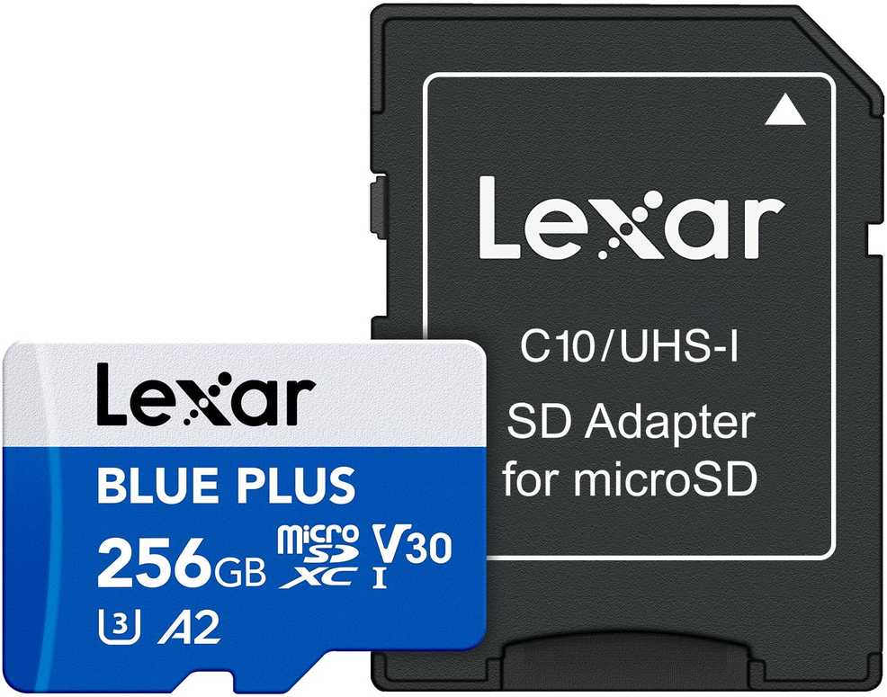 Atminties kortelė ATMINTINĖ Micro SDXC 256GB UHS-I/W/A LMSBLPL256G-BNANG LEXAR