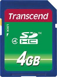 Atminties kortelė Transcend SDHC 4GB 4 klasė