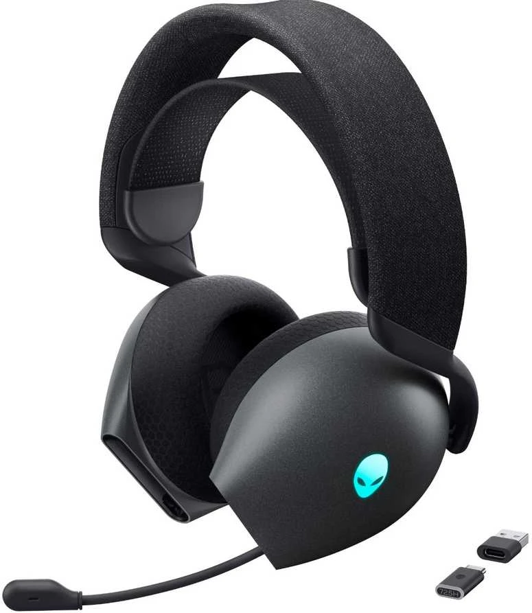 Alienware AW725H belaidės ausinės su mikrofonu ir adapteriais