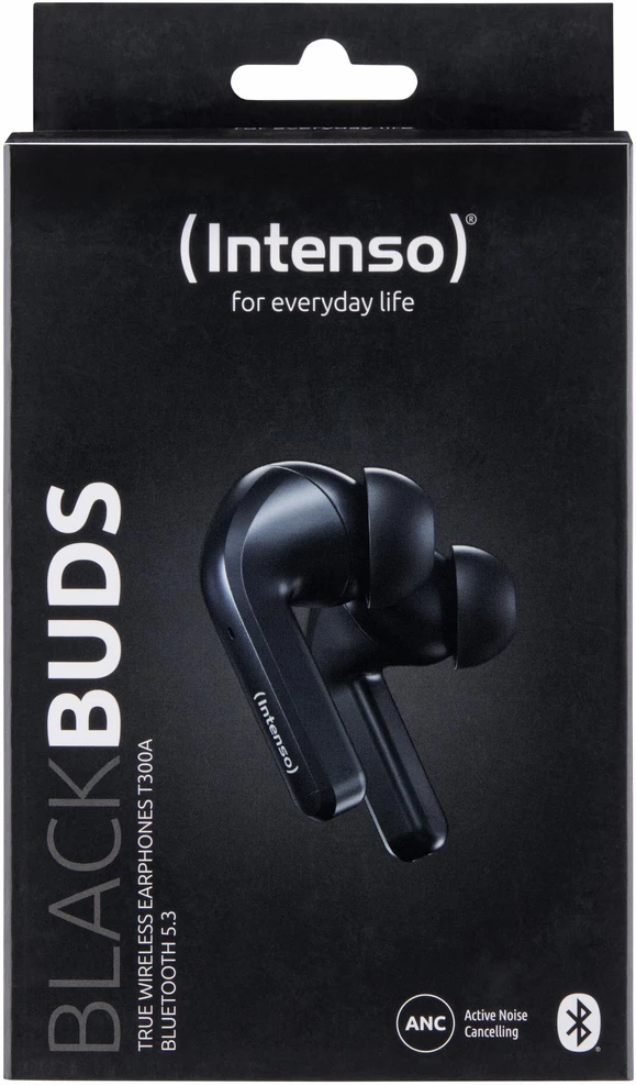 Ausinės BUDS T300A/Juodas 3720300 INTENSO