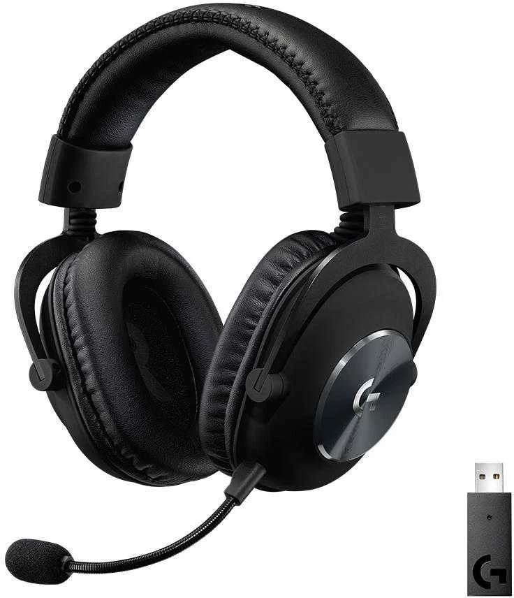 Belaidės žaidimų ausinės Logitech PRO X serijos, Juodos spalvos