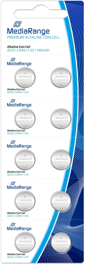 „MediaRange“ šarminės baterijos LR44 1,5 V/10 vnt. MRBAT113 „Mediarange“