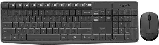 Belaidis klaviatūros ir pelės rinkinys Logitech MK235, US išdėstymas