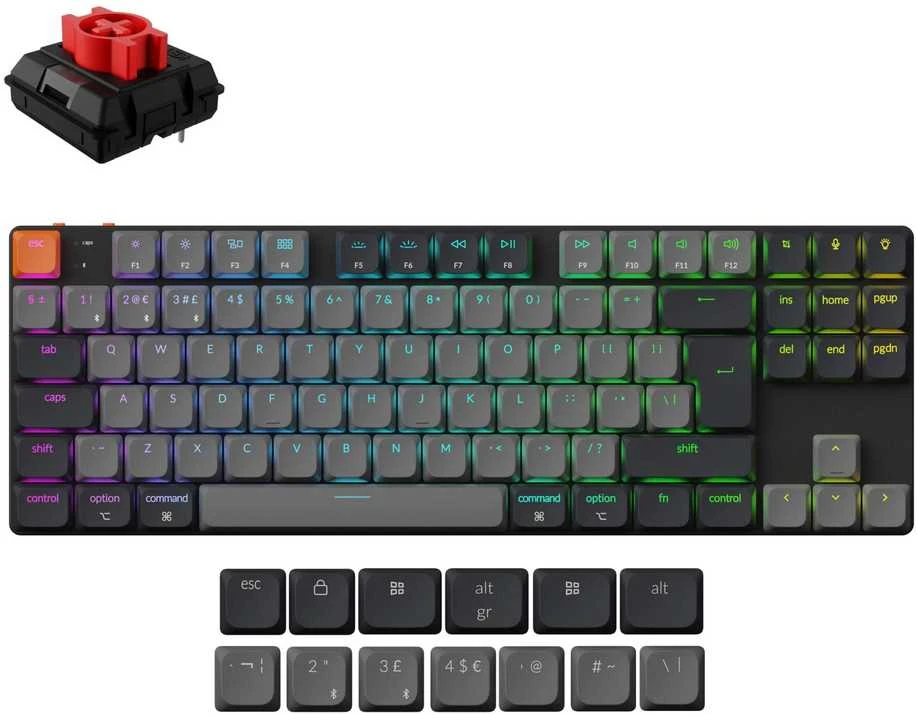 Klaviatūra KEYCHRON K1 K1X-A1, juoda