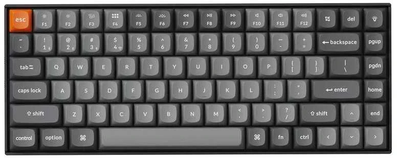 Klaviatūra Keychron K2 Max 75% Brown Switch RGB Juodas