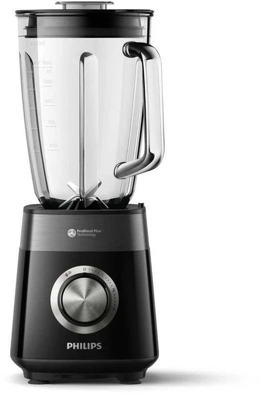 Philips Maišytuvas | HR3030/00 | Stalviršis | 1200 W | Stiklainio medžiaga Stiklas | Stiklainio talpa 2 L | Ledo smulkinimas | Juodas