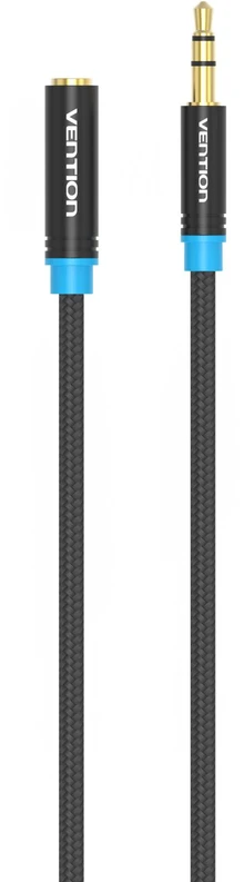 Vention Pintas 3.5 mm garso ilgintuvas 1.5 m ventiliacija VAB-B06-B150-M juoda