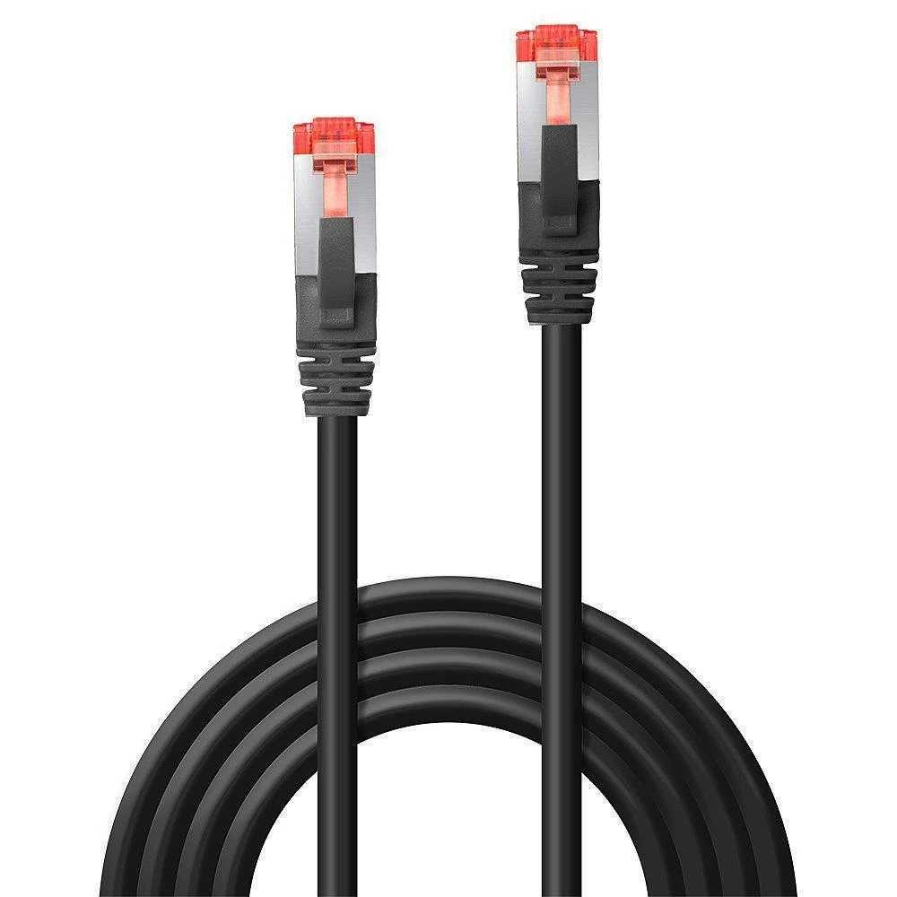 Tinklo Kabelis - LINDY Cat.6 S/FTP Tinklo Kabelis, RJ45, M/M, 250MHz, 28AWG, 0.5 m, Juodas