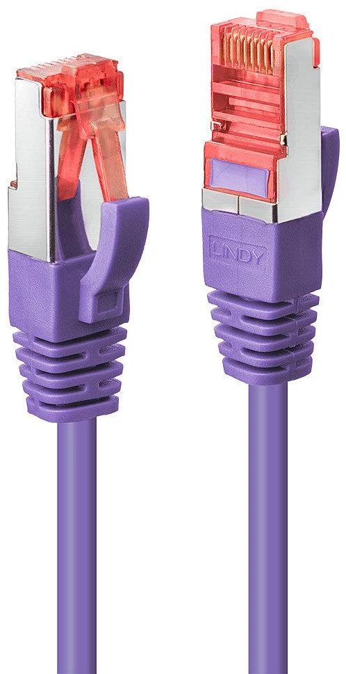 Tinklo Kabelis - LINDY Cat.6 S/FTP Tinklo Kabelis, RJ45, M/M, 250MHz, 27AWG, 2 m, Purpurinis