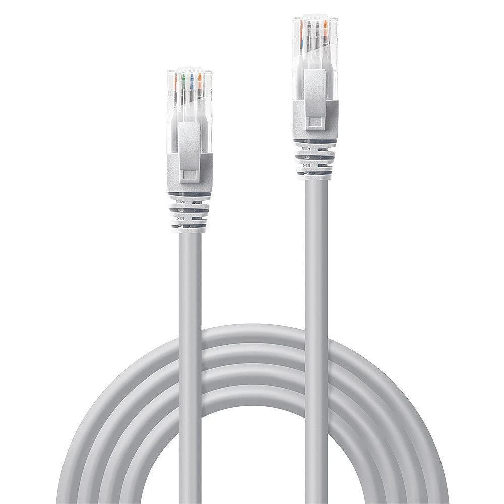 Tinklo Kabelis - LINDY Cat.6 U/UTP Tinklo Kabelis, RJ45, M/M, 250MHz, 2 m, Pilkas