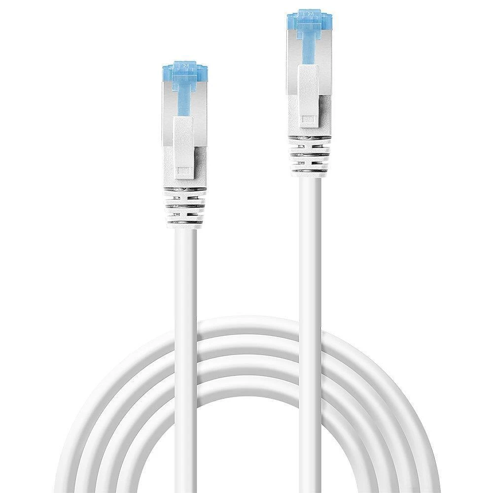 Tinklo Kabelis - LINDY Cat.6A S/FTP LSZH Tinklo Kabelis, RJ45, M/M, 500MHz, 0.5 m, Baltas