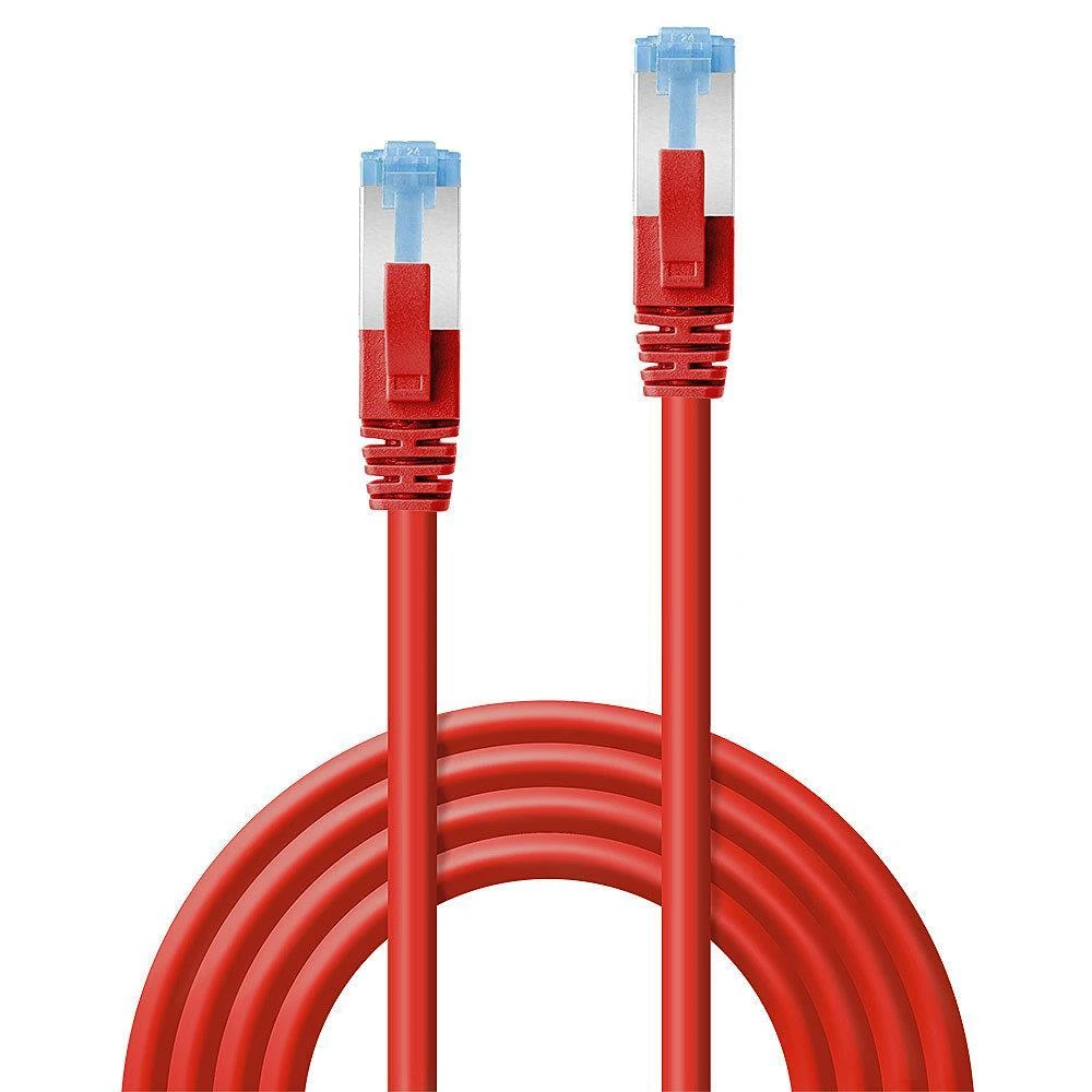 Tinklo Kabelis - LINDY Cat.6A S/FTP LSZH Tinklo Kabelis, RJ45, M/M, 500MHz, 1 m, Raudonas