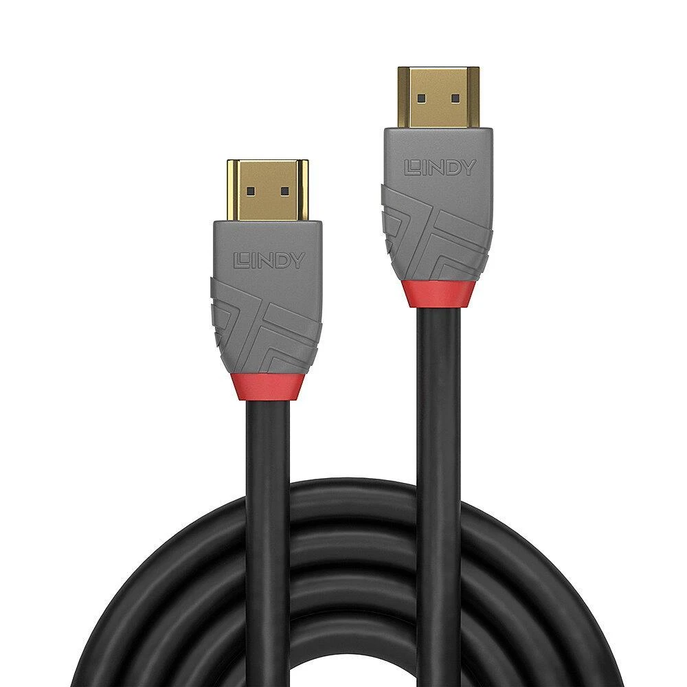 HDMI Laidas - LINDY Anthra Line HDMI Laidas, Ultra Spartus Greitis, 48Gbps, 10240x4320@120Hz, 1 m, Juodas