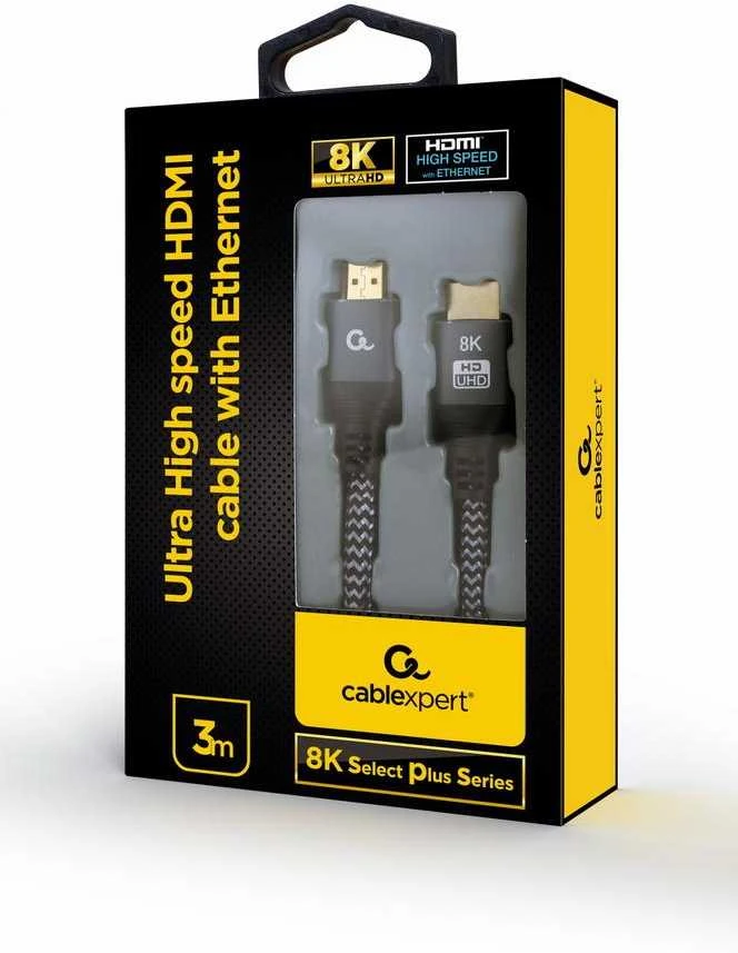 8K HDMI 2.1 laidas su firminę pakuote