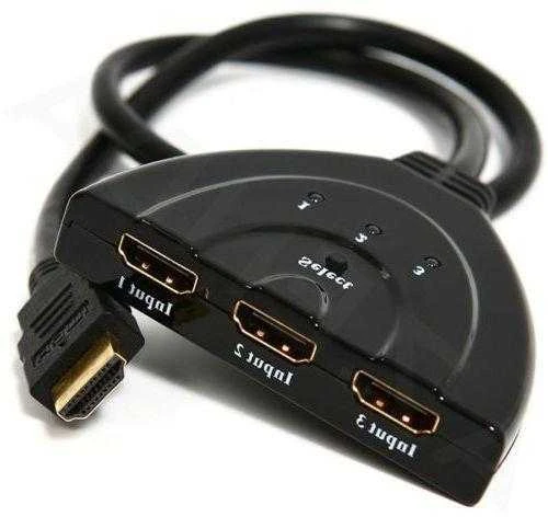 GEMBIRD DSW-HDMI-35 Gembird HDMI sąsajos jungiklis, 3 jungtys, įmontuotas kabelis