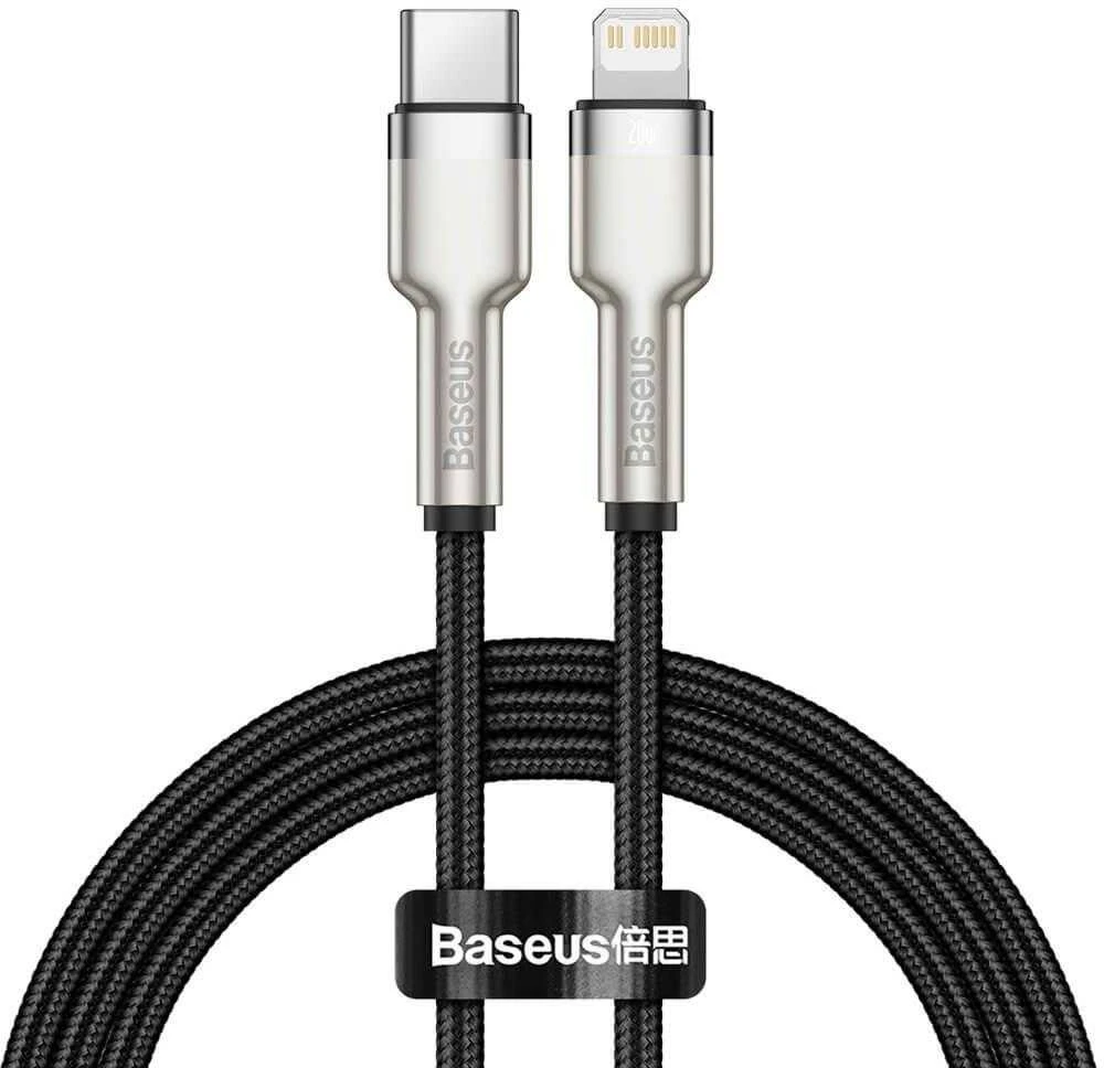 Baseus Cafule USB-C į Lightning kabelis 20W 2m - Juodas
