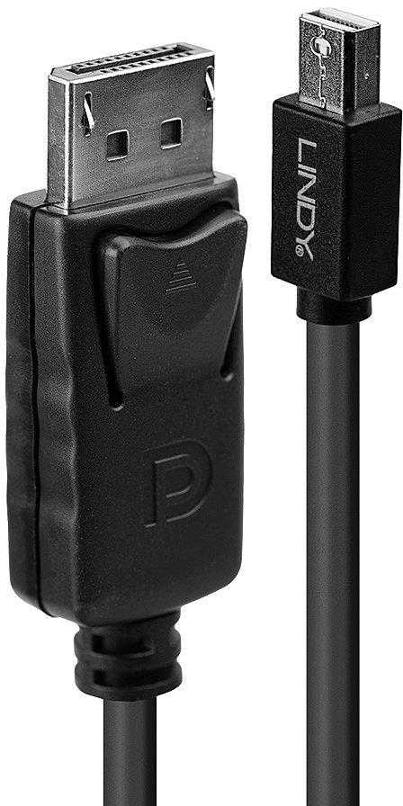 DisplayPort Kabelis - LINDY MiniDisplayPort į DisplayPort Kabelis, 4096x2160p, 60Hz, 3 m, Juodas