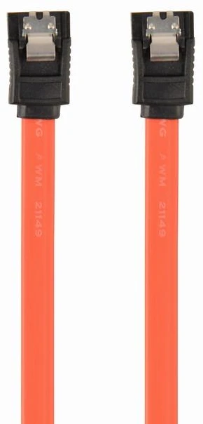 GEMBIRD CC-SATAM-DATA-0.3M Serial ATA III 30cm Data Cable metal clips red
