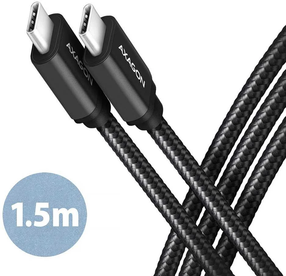 AXAGON | Duomenų ir įkrovimo USB 3.2 Gen 1 laidas, 1,5 m | BUCM3-CM15AB | USB C tipo - USB C tipo