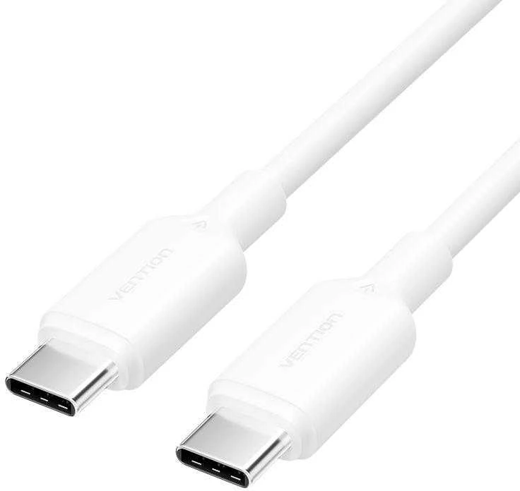 USB-C–USB-C jungties laidas, 1 m, Baltas TRCWF VENTION