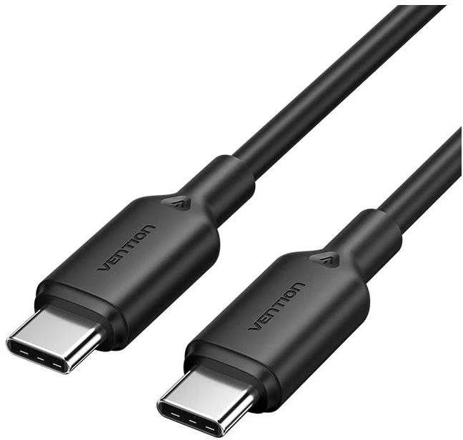USB-C–USB-C jungtis, 1 m, juodas, TRCBF VENTION