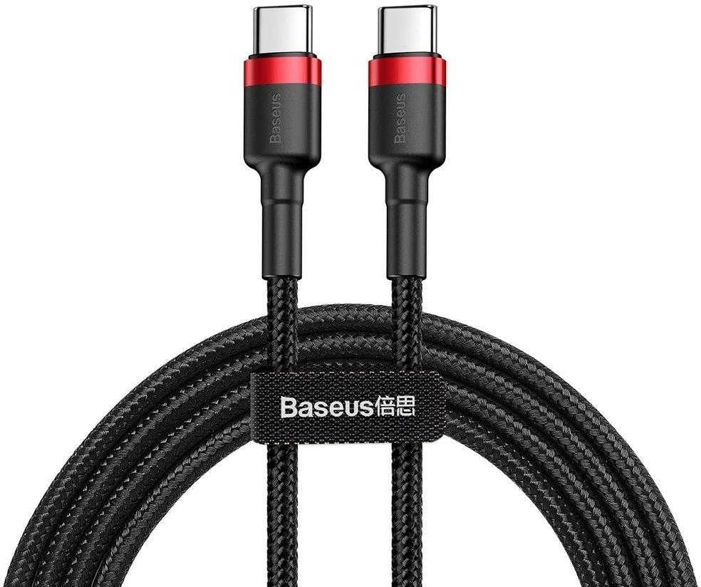 Baseus Cafule kabelis USB-C PD 2.0 QC 3.0 60W 2m - Juodas / Raudonas