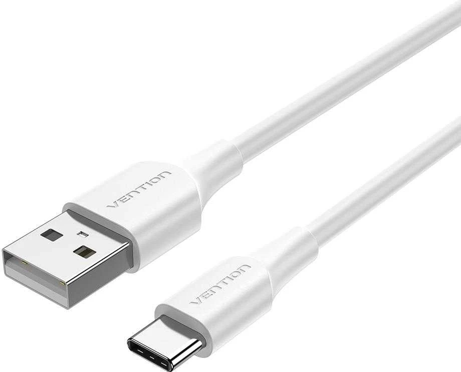 Vention USB 2.0 A į USB-C 3A kabelio ventiliacijos anga CTHWH 2m Balta