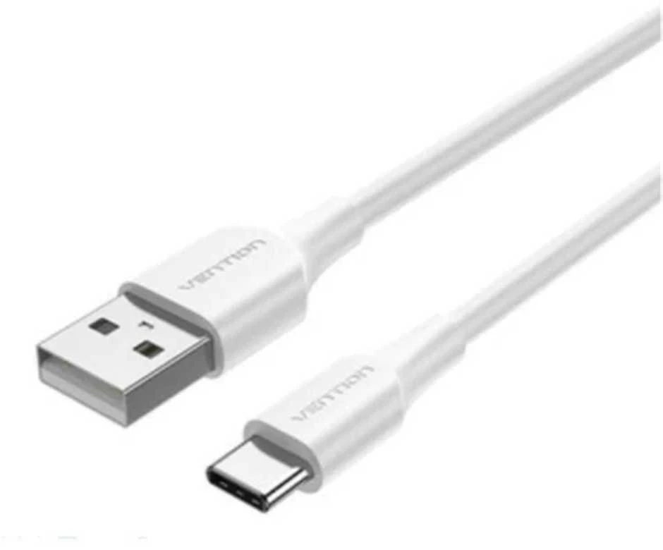 Vention USB 2.0 A į USB-C 3A kabelio ventiliacijos anga CTHWF 1m Balta