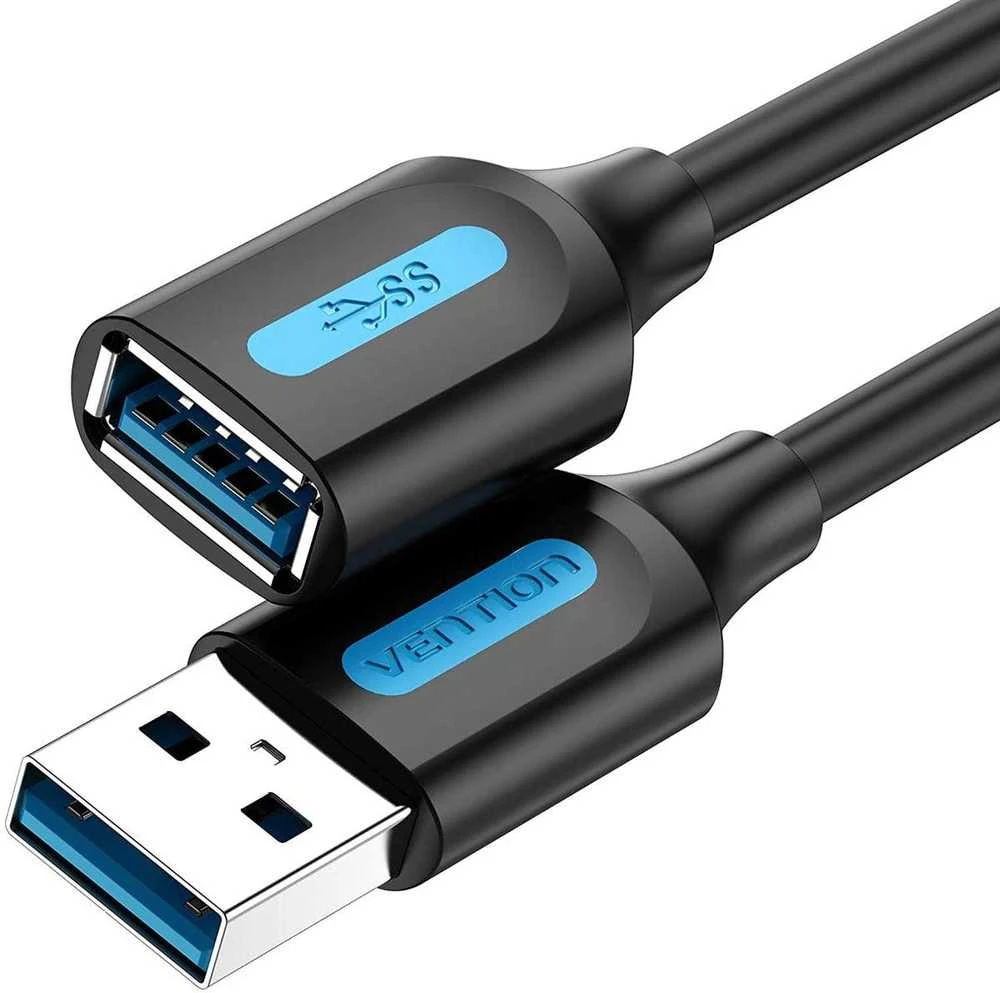 Vention prailginimo kabelis USB 2.0 CBIBD 0.5m - Juodas