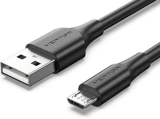 Vention USB 2.0 A kištukas su mikro-B kištuku 2A kabelio anga CTIBC 0.25 m juoda