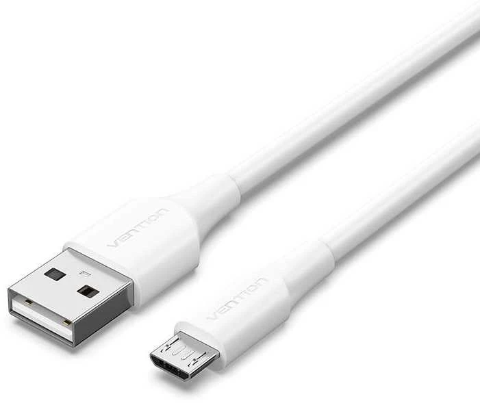 Vention USB 2.0 kištukas į mikro-B kištukas 2A 2m ventiliacija CTIWH (balta)