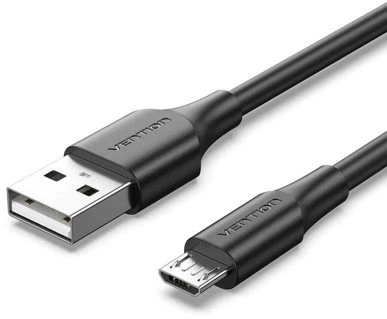 Vention USB 2.0 kištukas į mikro-B kištukas 2A 2m ventiliacija CTIBH (juoda)
