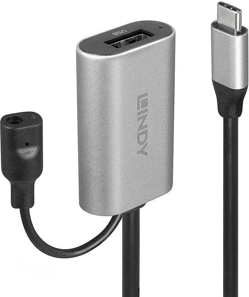 USB Prailginimo Laidas - LINDY USB 3.2 Prailginimo Laidas su USB Type C, 5Gbps, 5 m, Juodas