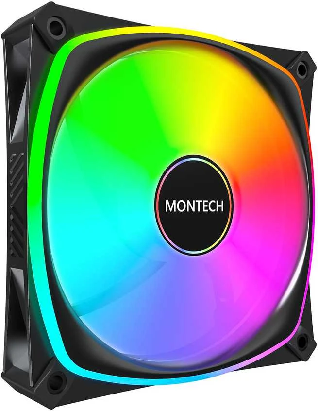 Montech AX120 PRO ventiliatorius su spalvotu ARGB apšvietimu