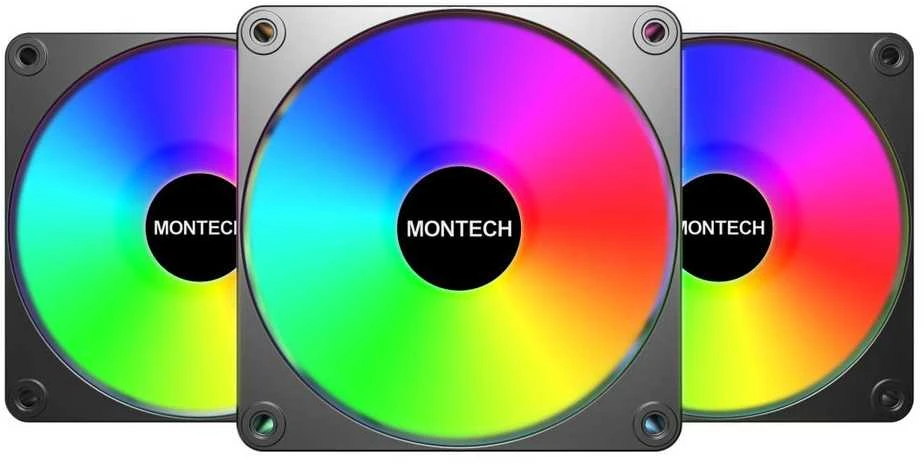 Montech GF120R V2 ventiliatoriai su ARGB apšvietimu