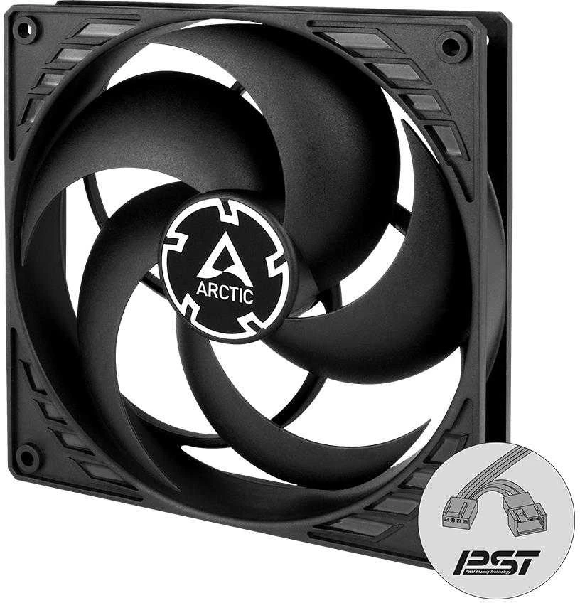 ARCTIC P14 PWM PST CO Kompiuterio korpusui Aušintuvas 14 cm Juoda