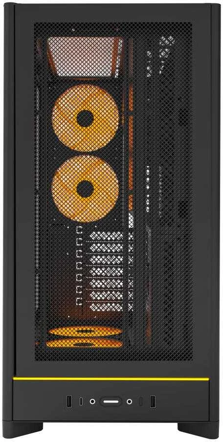 Montech HS01 PRO PC-kompiuterio korpusas, Midi-Tower, ATX, aRGB, Tempered Glass – juodos spalvos