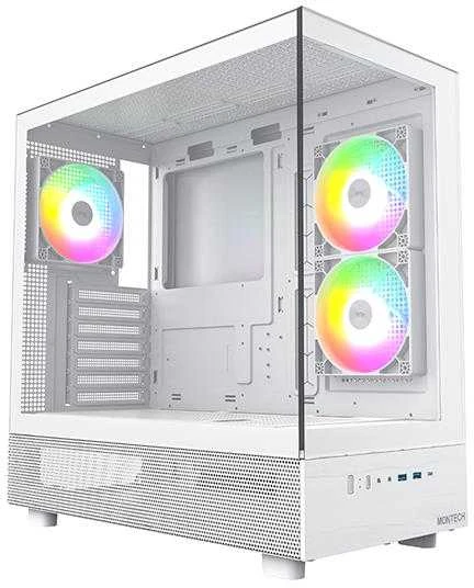 Montech XR Mid Tower, grūdintas stiklas – Baltas