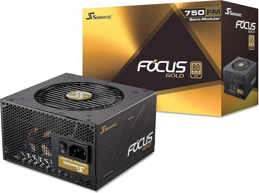Seasonic G12 GM 80 PLUS Gold maitinimo šaltinis, pusiau modulinis – 750 vatų, juodas