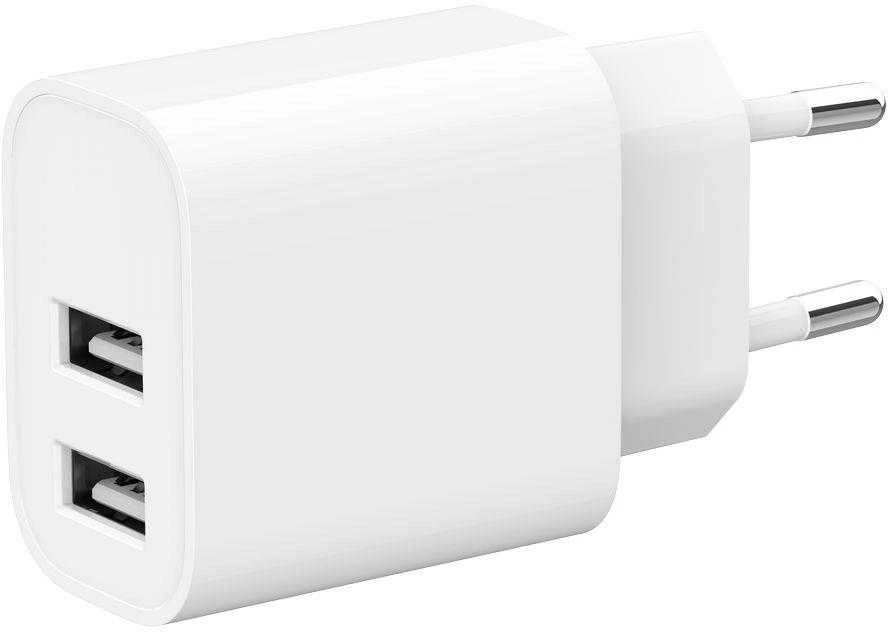 Gembird 2xUSB-A 5V 2.4 A balta