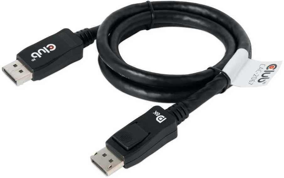 Club 3D DisplayPort 1.4 HBR3 8K60Hz DSC 1.2 Kabelis kištuku/kištuku – 1m
