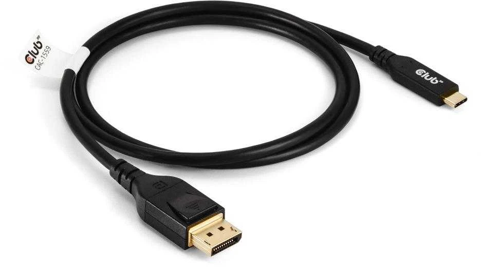 Kabelis Club 3D Club3D Kabelis USB Typ C DP 2.1 1m 10K60Hz St/St mažmeninė prekyba