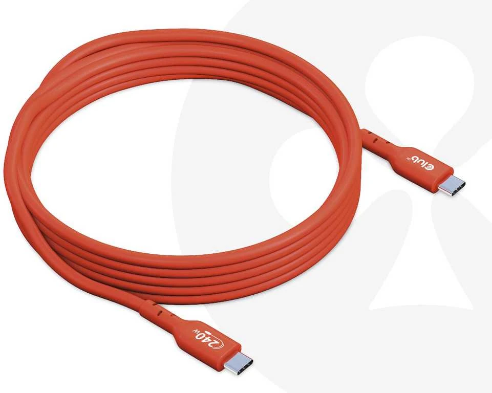 CLUB 3D USB2 Type-C dvikryptis kabelis 3m