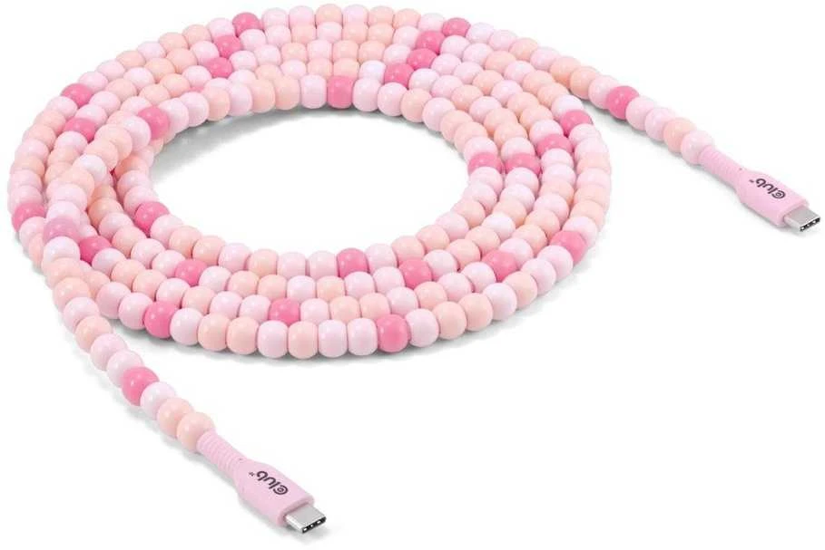 Kabelis USB Club 3D USB-C - USB-C 2 m Rožinė (CAC-3010)