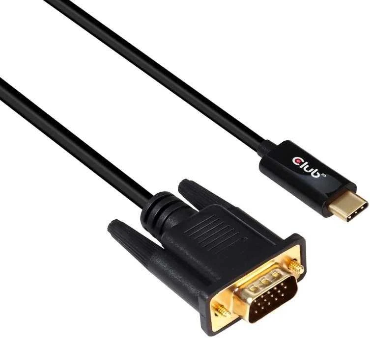 Club 3D USB-C – D-Sub (VGA) USB laidas 5 m juodas (CAC-1512)