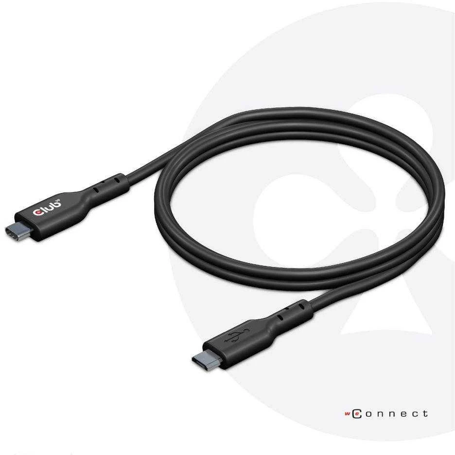 Club 3D Club3D Kabelis USB 3.2 Gen1 C tipo mikro USB laidas (M/M), dvikryptis, 1 m