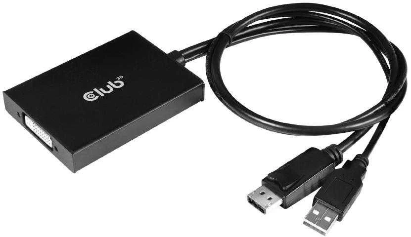 Club 3D DisplayPort į Dual Link DVI-D HDCP ON versijos aktyvusis adapteris M/F - CAC-1010