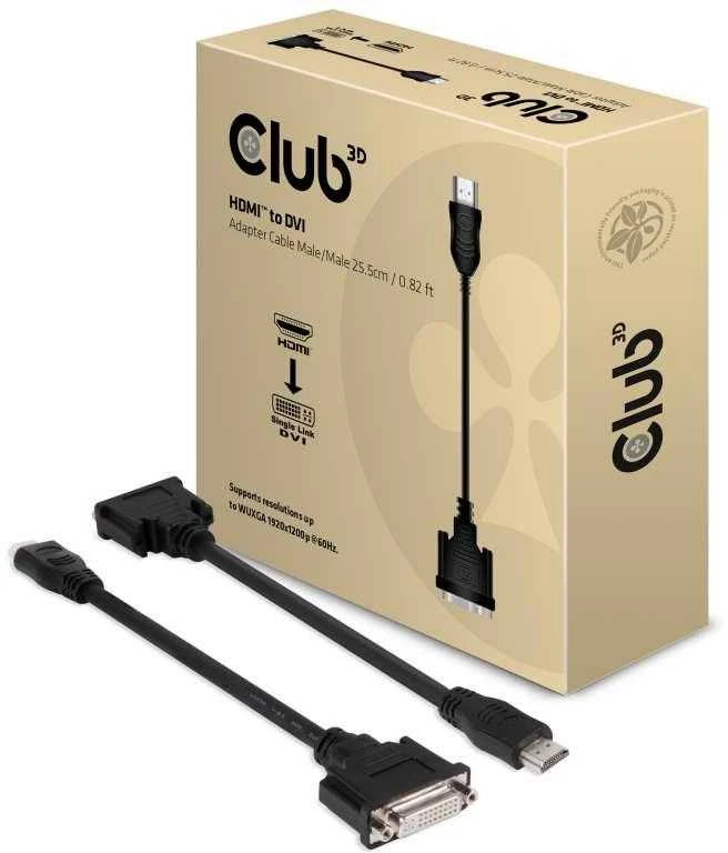 Club 3D CLUB3D HDMI į DVI vienos jungties pasyvus adapteris